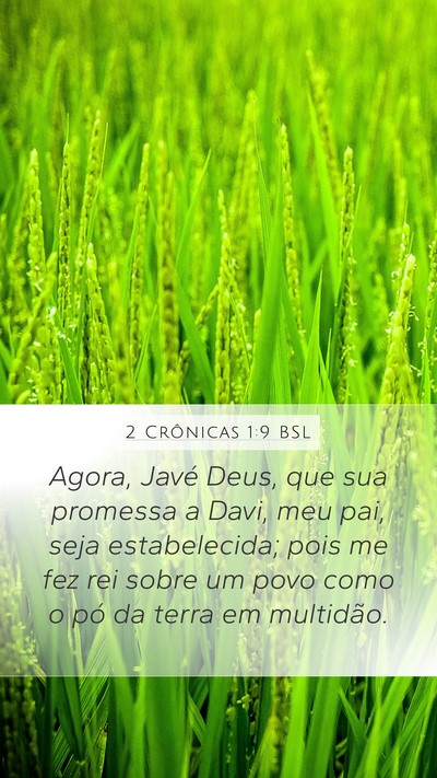 2 Crônicas 1:9 BSL Bible Verse Image
