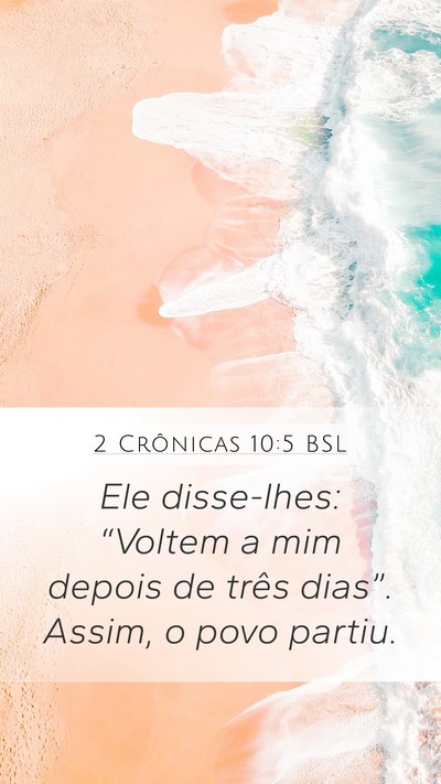 2 Crônicas 10:5 BSL Bible Verse Image