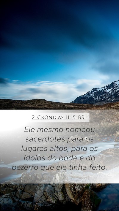 2 Crônicas 11:15 BSL Bible Verse Image