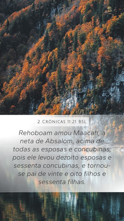 2 Crônicas 11:21 BSL Bible Verse Image