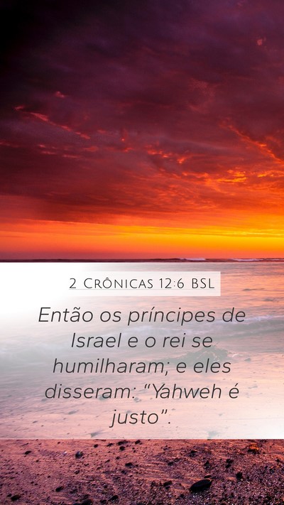 2 Crônicas 12:6 BSL Bible Verse Image