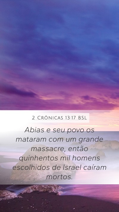 2 Crônicas 13:17 BSL Bible Verse Image