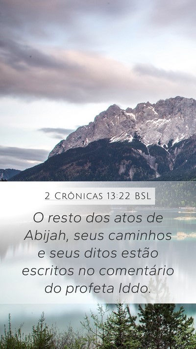 2 Crônicas 13:22 BSL Bible Verse Image