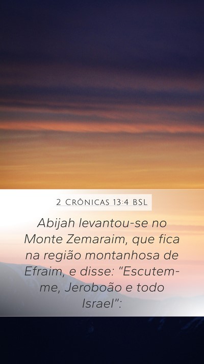 2 Crônicas 13:4 BSL Bible Verse Image