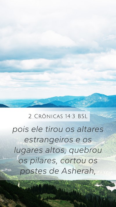 2 Crônicas 14:3 BSL Bible Verse Image