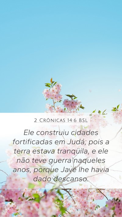 2 Crônicas 14:6 BSL Bible Verse Image