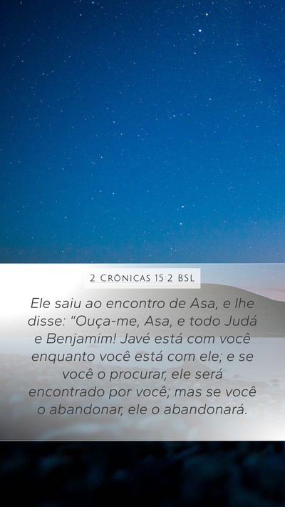 2 Crônicas 15:2 BSL Bible Verse Image