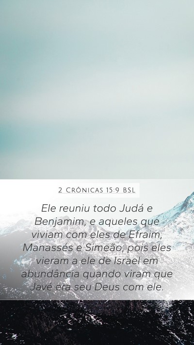 2 Crônicas 15:9 BSL Bible Verse Image