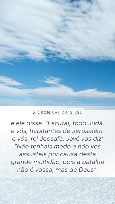 2 Crônicas 20:15 BSL Bible Verse Image