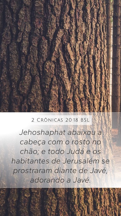 2 Crônicas 20:18 BSL Bible Verse Image