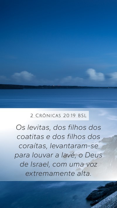 2 Crônicas 20:19 BSL Bible Verse Image