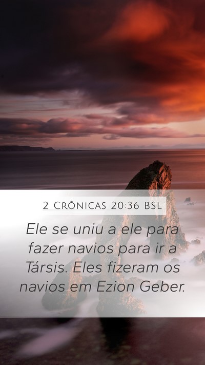2 Crônicas 20:36 BSL Bible Verse Image