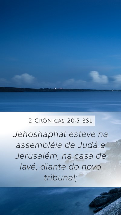 2 Crônicas 20:5 BSL Bible Verse Image
