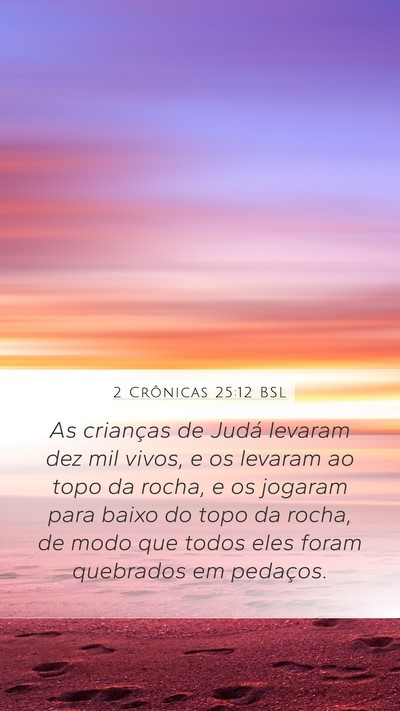 2 Crônicas 25:12 BSL Bible Verse Image