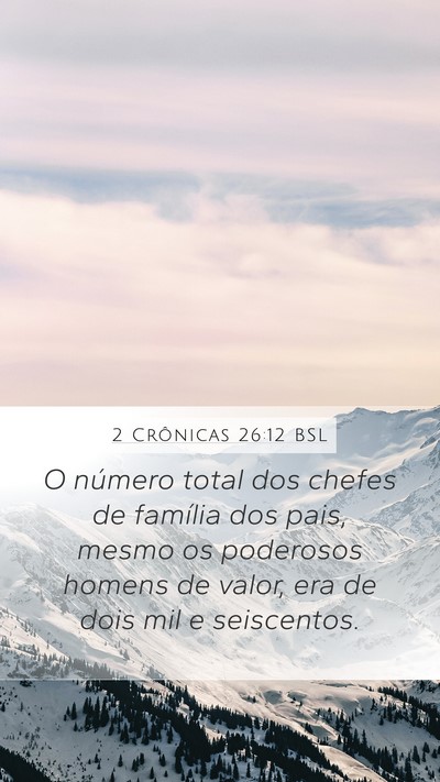 2 Crônicas 26:12 BSL Bible Verse Image