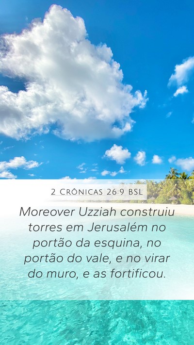 2 Crônicas 26:9 BSL Bible Verse Image