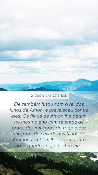 2 Crônicas 27:5 BSL Bible Verse Image