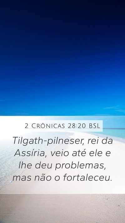 2 Crônicas 28:20 BSL Bible Verse Image