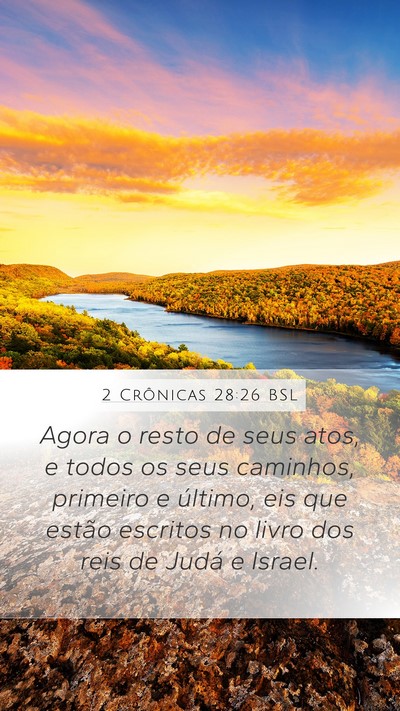 2 Crônicas 28:26 BSL Bible Verse Image