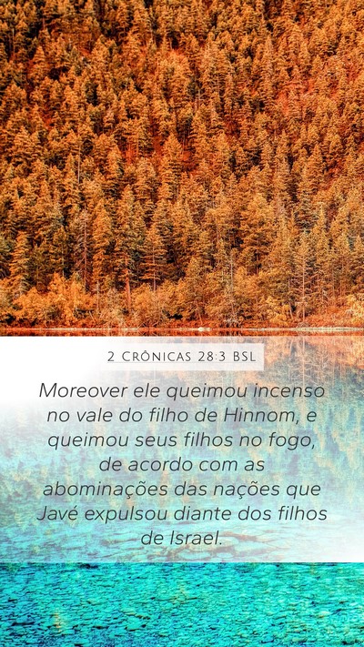 2 Crônicas 28:3 BSL Bible Verse Image