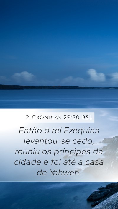 2 Crônicas 29:20 BSL Bible Verse Image