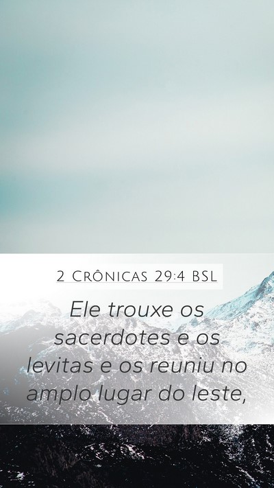 2 Crônicas 29:4 BSL Bible Verse Image