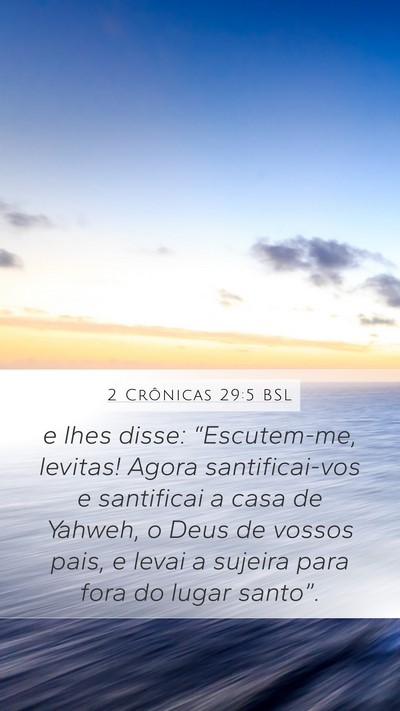 2 Crônicas 29:5 BSL Bible Verse Image