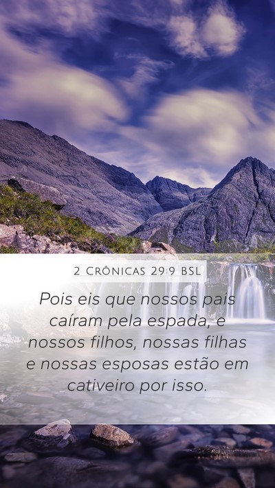 2 Crônicas 29:9 BSL Bible Verse Image