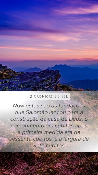 2 Crônicas 3:3 BSL Bible Verse Image