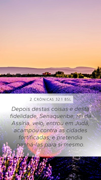 2 Crônicas 32:1 BSL Bible Verse Image