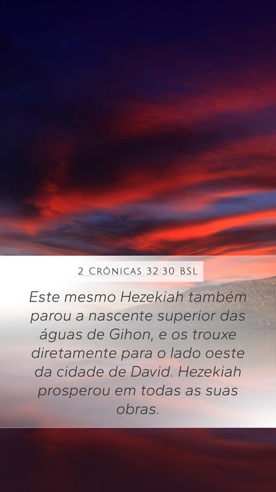 2 Crônicas 32:30 BSL Bible Verse Image