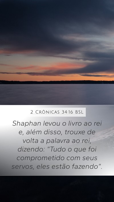 2 Crônicas 34:16 BSL Bible Verse Image
