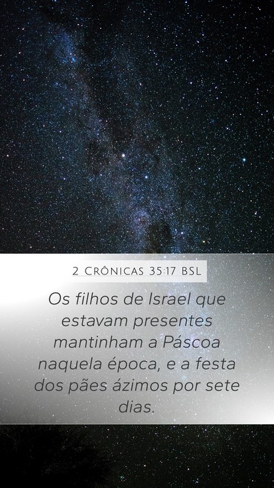 2 Crônicas 35:17 BSL Bible Verse Image