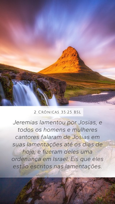 2 Crônicas 35:25 BSL Bible Verse Image