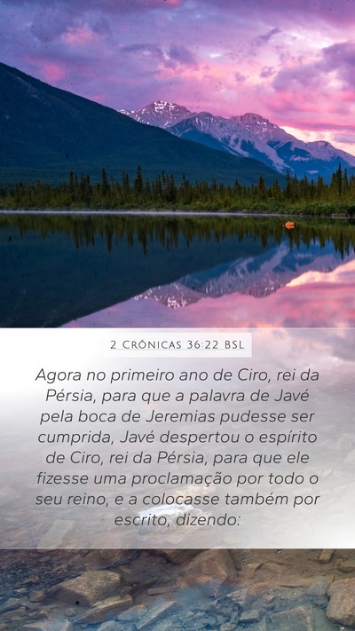 2 Crônicas 36:22 BSL Bible Verse Image