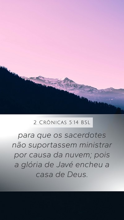 2 Crônicas 5:14 BSL Bible Verse Image