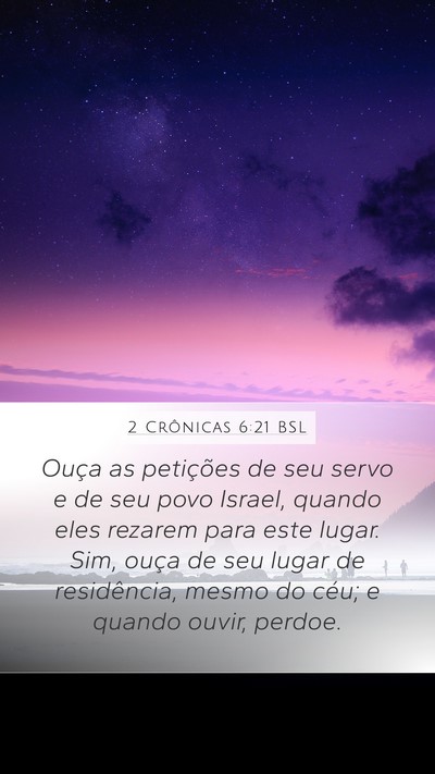 2 Crônicas 6:21 BSL Bible Verse Image