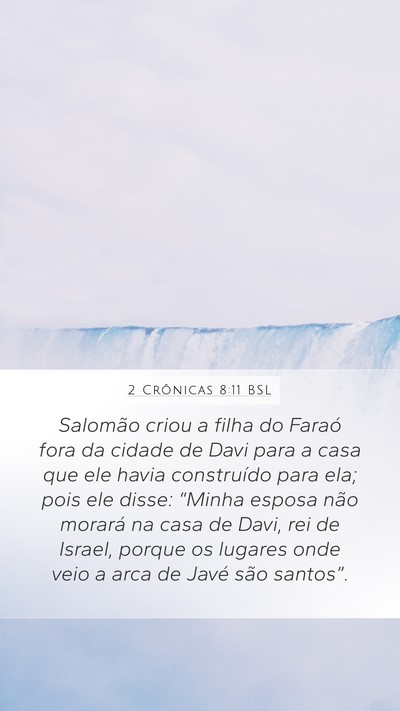 2 Crônicas 8:11 BSL Bible Verse Image