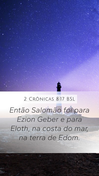2 Crônicas 8:17 BSL Bible Verse Image