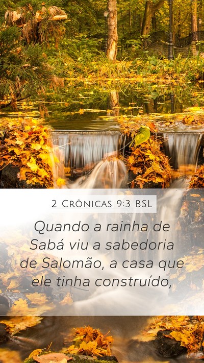 2 Crônicas 9:3 BSL Bible Verse Image