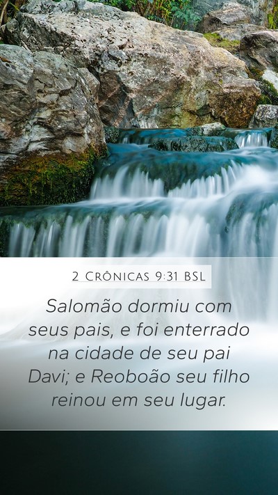 2 Crônicas 9:31 BSL Bible Verse Image