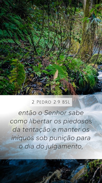 2 Pedro 2:9 BSL Bible Verse Image