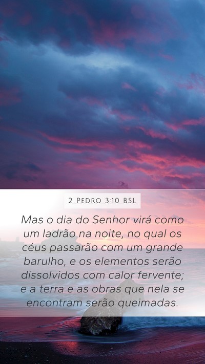 2 Pedro 3:10 BSL Bible Verse Image
