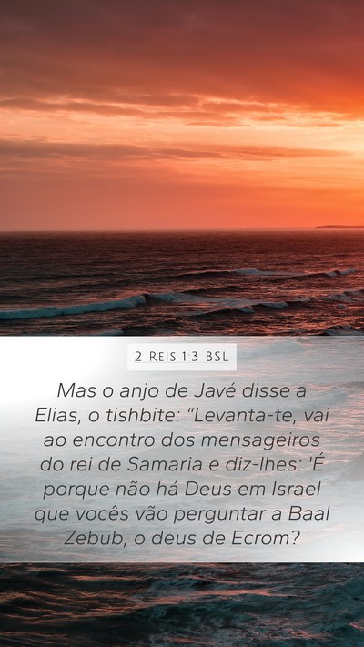 2 Reis 1:3 BSL Bible Verse Image