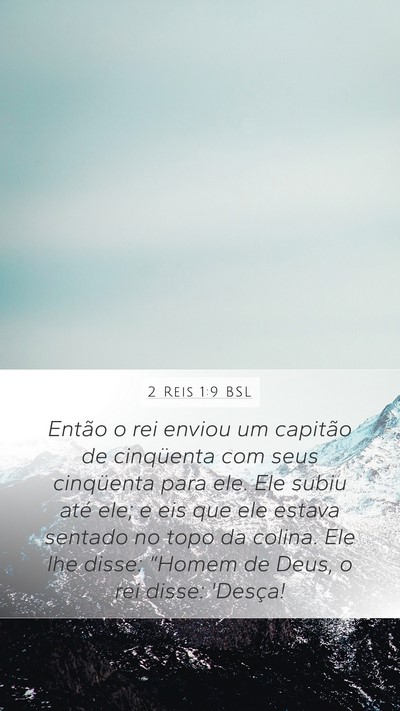 2 Reis 1:9 BSL Bible Verse Image