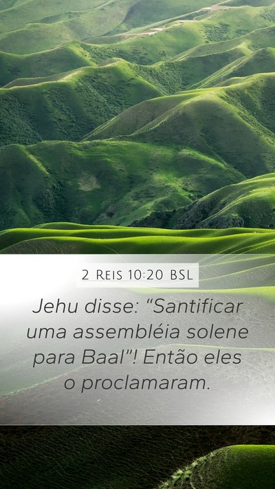 2 Reis 10:20 BSL Bible Verse Image