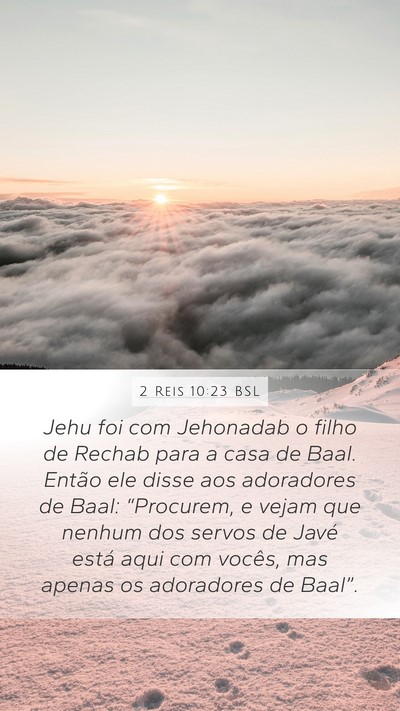 2 Reis 10:23 BSL Bible Verse Image