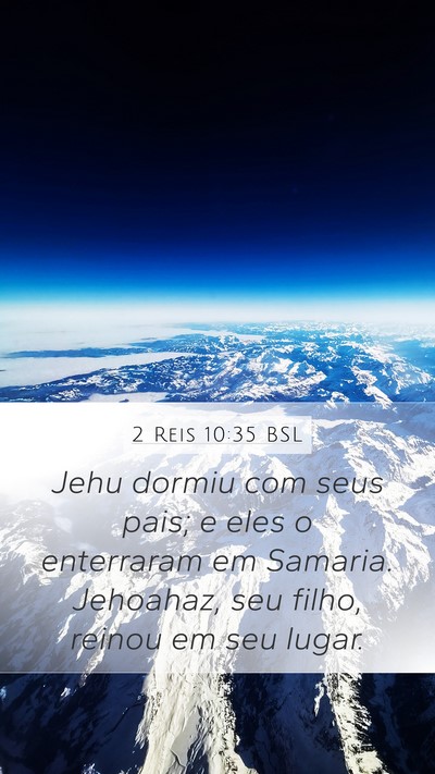 2 Reis 10:35 BSL Bible Verse Image