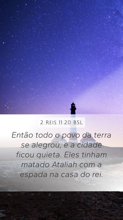 2 Reis 11:20 BSL Bible Verse Image