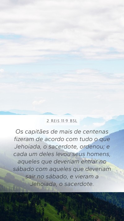 2 Reis 11:9 BSL Bible Verse Image
